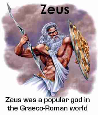 Zeus was a popular god in Graeco-Roman world