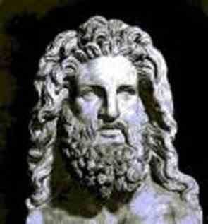 A statue of The Greek god Zeus
